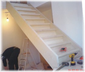 [Einbau einer Treppe]